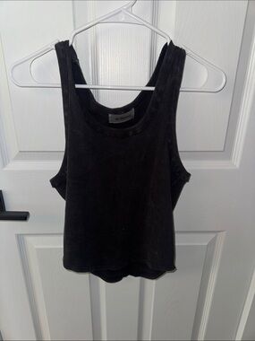 AS Revival Ribbed Black Tank Top